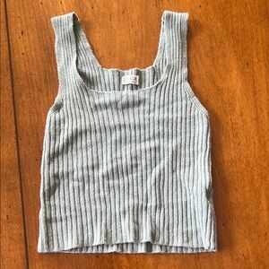 John Galt Ribbed Knit Tank Top